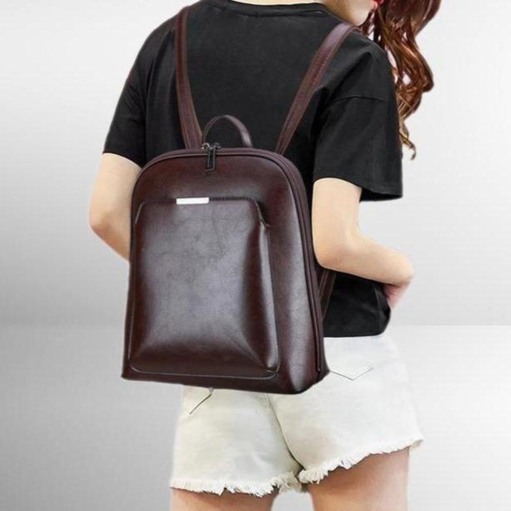 Klasický batoh s dvojitým zipem - elegantní design