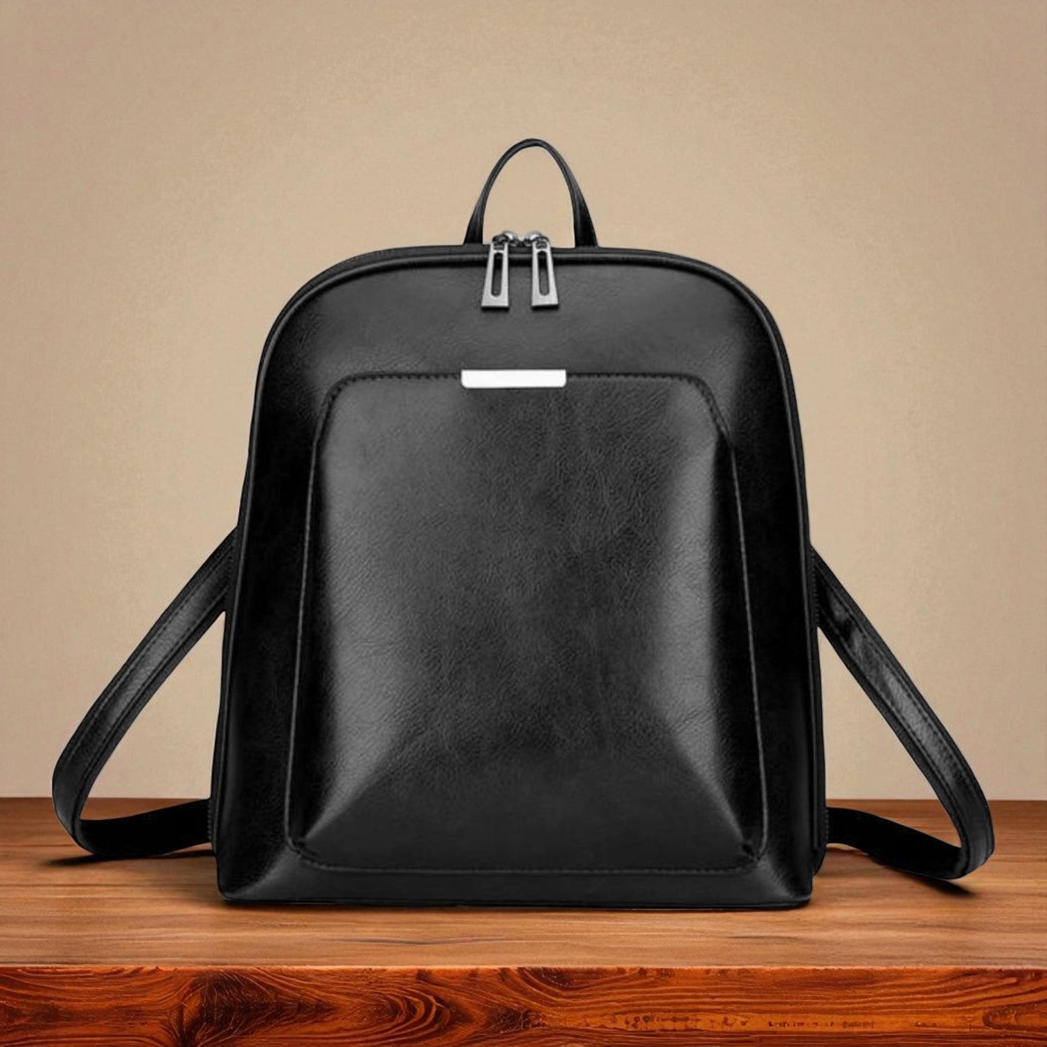 Klasický batoh s dvojitým zipem - elegantní design