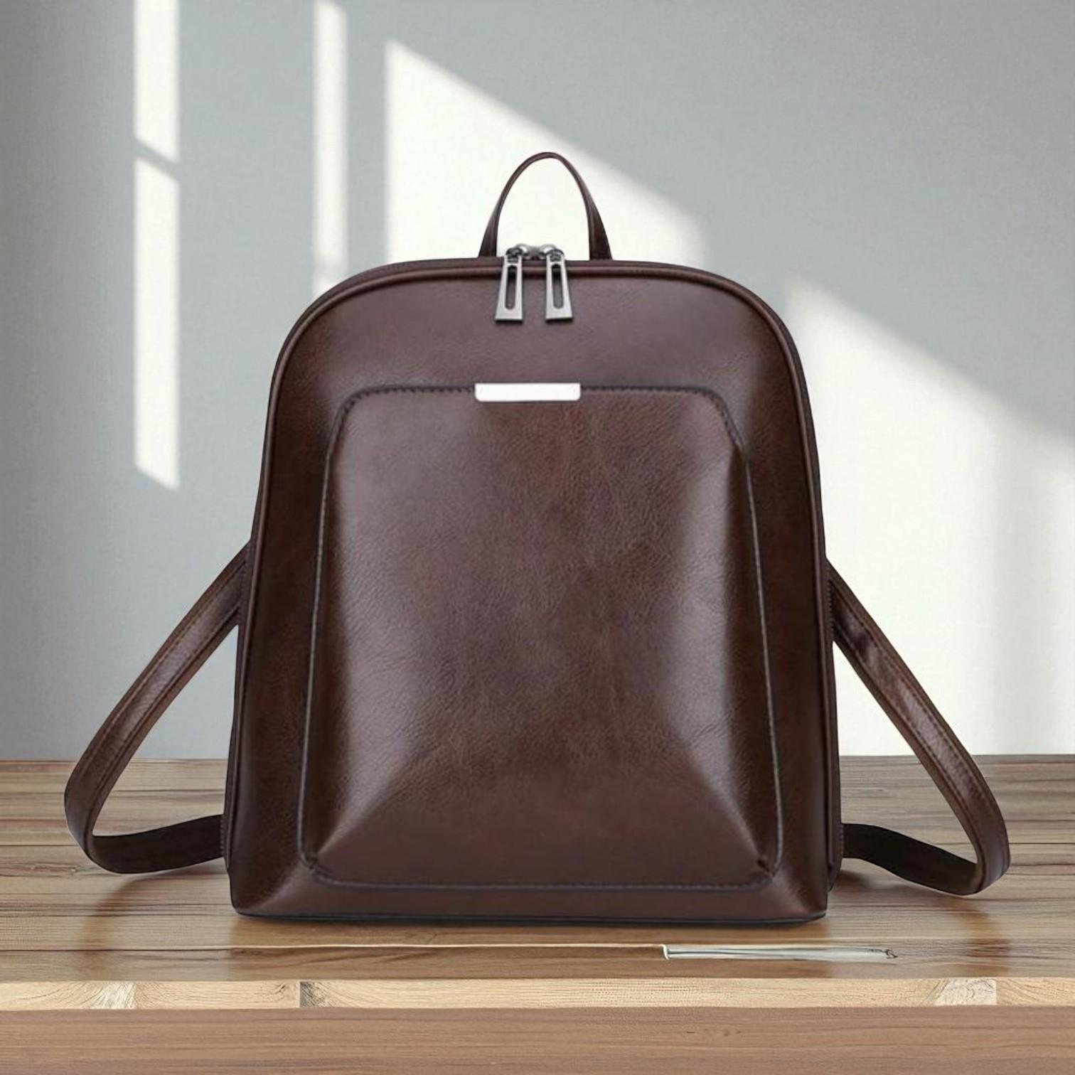 Klasický batoh s dvojitým zipem - elegantní design
