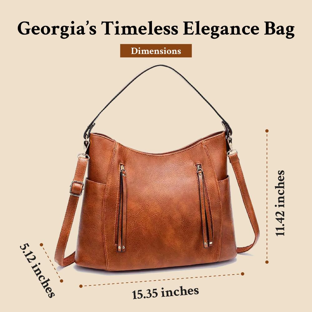 Elegantní nezapomenutelný čas Georgie | vintage kabelka přes rameno