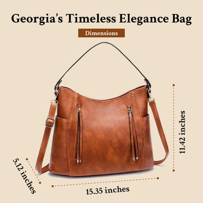 Elegantní nezapomenutelný čas Georgie | vintage kabelka přes rameno